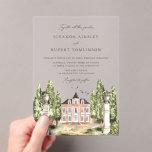 Invitations En Acrylique Elégant Peacock Feather Vintage Wedding<br><div class="desc">Faites de vos invitations de mariage inoubliables avec notre carte postale en acrylique personnalisable, avec une belle aquarelle de style manoir anglais. Cette élégante invitation de mariage allie la beauté intemporelle d'un manoir anglais à l'attrait moderne de l'acrylique, créant un look luxueux et sophistiqué parfait pour les mariages vintages, ruraux...</div>