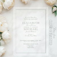 Élégant Sage Green Classic Script Mariage