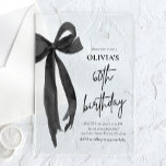 Invitations En Acrylique Elégante aquarelle Black Bow 60e fête d'anniversai<br><div class="desc">Célébrez votre 60e anniversaire avec notre Elégante aquarelle Black Bow Invitation de fête d'anniversaire! Ce design élégant présente un arc noir délicat associé à des détails d'aquarelle douce, créant un parfait mélange d'élégance et de charme. Idéal pour marquer ce jalon spécial, cette invitation est entièrement personnalisable, assurant que votre célébration...</div>