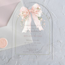 Élégante Coquette Roses Rose Fard Baby Shower