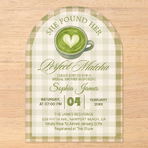 Invitations En Acrylique Élégante Elle a Trouvé Sa Parfaite Fête de Fiançai