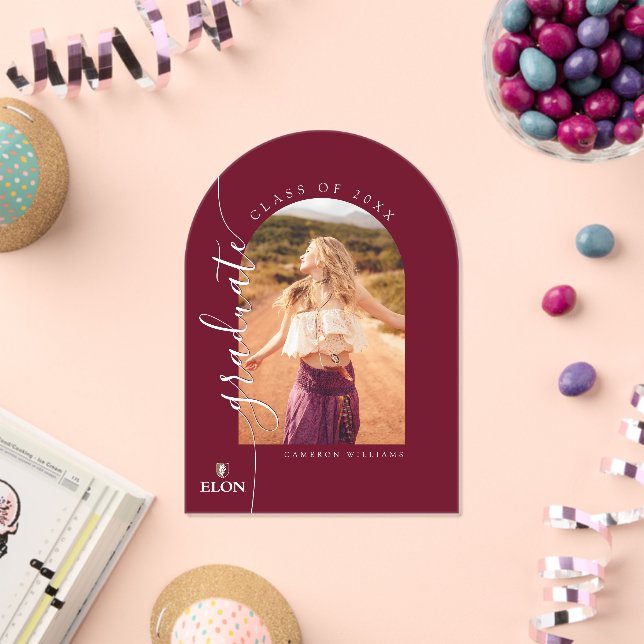 Invitations En Acrylique Elon | Diplômé 20XX (Insitu (Célébration))