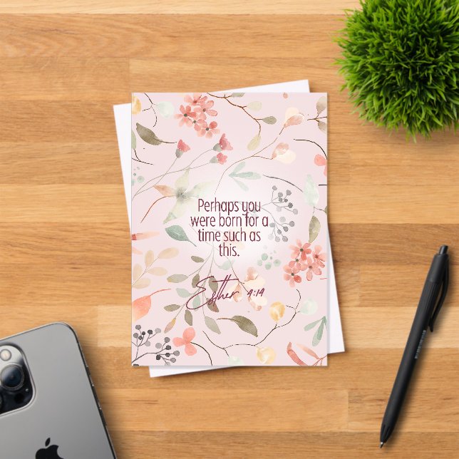 Invitations En Acrylique Esther 4:14 Bible chrétienne Verse Art (Insitu (Carte d'invitation))