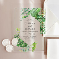 Far Tropical Palm Leaf Destination Plage Mariage