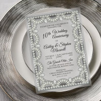 Fête d'anniversaire de mariage de 10 ans Argent et
