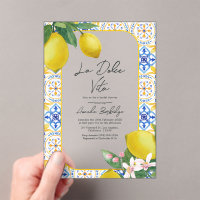 Fête de Mariage Carrelage Italien & Citron - La Do
