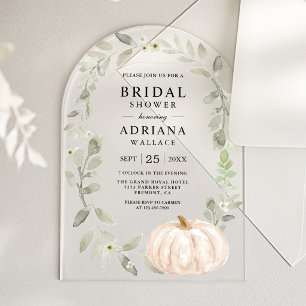 Invitations En Acrylique Fête de mariage champêtre avec sauge rustique et c