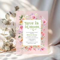 Fleur sauvage Love est dans la douche nuptiale ros