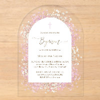 fleurs de lilas blanc aquarelle Baptême