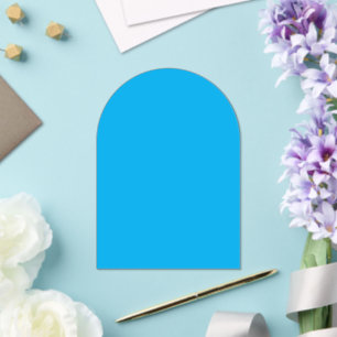 Invitations En Acrylique Fond uni bleu cyan