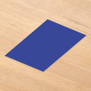 Invitations En Acrylique Fond uni bleu foncé Design minimaliste audacieux