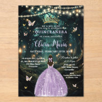 Forêt enchantée Robe Lilac violet Quinceañera