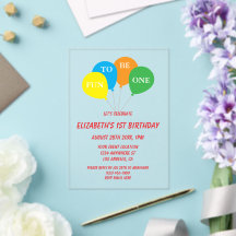 Fun To Be One 1st Birthday