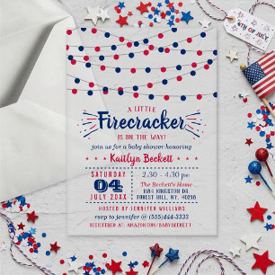 Invitations En Acrylique Fusée Sur Le Chemin ! 4 Juillet Baby Shower