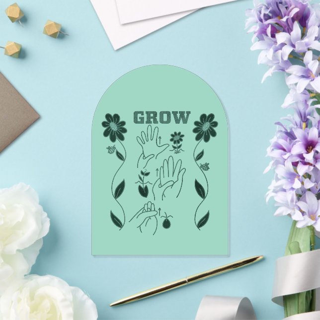 Invitations En Acrylique Grandir - Conception ASL (Insitu (Mariage))