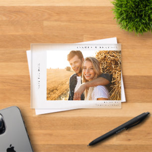 Invitations En Acrylique H MOD 2 Simple Photo Save the Date