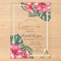Hibiscus, Talons Dorés Pailletés Quinceanera