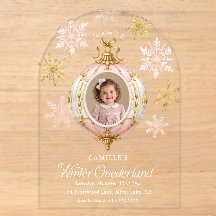 Hiver Onederland Flocon de Neige Rose