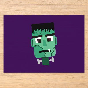 Invitations En Acrylique Illustration du monstre de Frankenstein