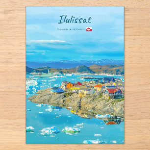 Invitations En Acrylique Ilulissat, Groenland - Ville des Icebergs