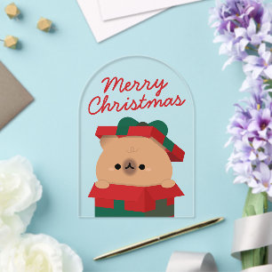 Invitations En Acrylique Joli Simple Amusant Joyeux Noël