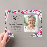 Jolie Photo Magenta Rose Blanc 90e Anniversaire