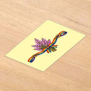 Invitations En Acrylique Jour de célébration de la fierté LGBTQIA+ de maria