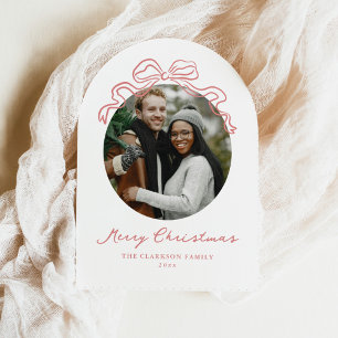 Invitations En Acrylique Jour de Noël de Noël à la main de Whimsical