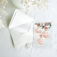 Joyeuse petite baby shower Noël moderne