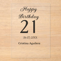 Joyeux 21e anniversaire lettre gras nom simple min