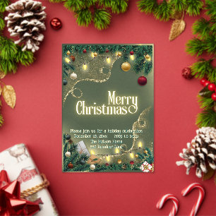 Invitations En Acrylique Joyeux Noël
