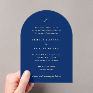 Invitations En Acrylique Juliette Elegant Wedding