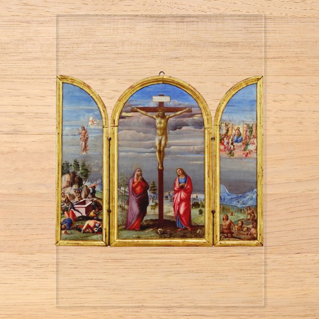 Invitations En Acrylique La Crucifixion par Francesco Granacci (Recto)