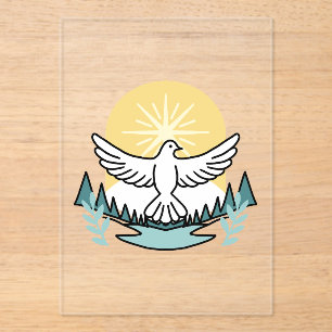 Invitations En Acrylique La force spirituelle en Dieu - L'épanouissement de