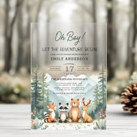 Laisser l'aventure commencer Baby shower forestier