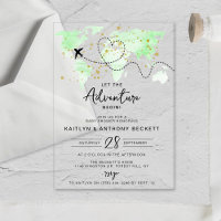 "Laissons Commencer L'Aventure !" Baby shower Cart