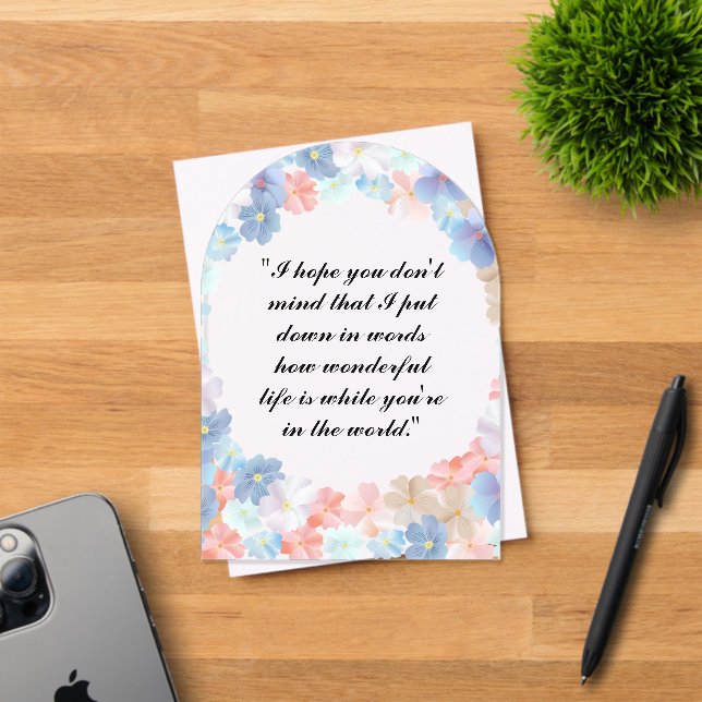 Invitations En Acrylique L'amour pur comme Fleur (Insitu (Carte d'invitation))