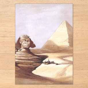 Invitations En Acrylique Le Grand Sphinx, Pyramides de Gizeh