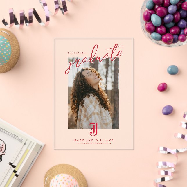 Invitations En Acrylique Licence de l'Université d'État de Jacksonville (Insitu (Célébration))