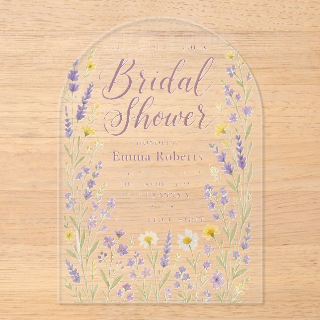 Invitations En Acrylique l&#x27;invitation évoque l&#x27;élégance et le romantisme (Recto)