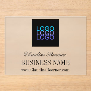 Invitations En Acrylique Logo Artiste d'entreprise - Logo Acrylique abordab