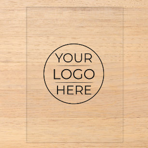 Invitations En Acrylique Logo de marque d'entreprise moderne
