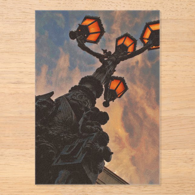 Invitations En Acrylique lumière de rue  (Recto)