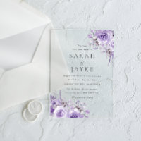 Magnifiques roses violettes élégant mariage
