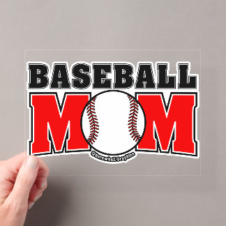 Invitations En Acrylique Maman de baseball