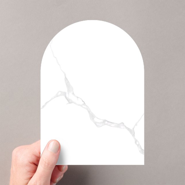 Invitations En Acrylique Marbre blanc  (In situ (ordinateur de poche))