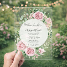 Mariage aquarelle florale rose blush
