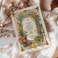 Mariage Art Nouveau Floral Vintage