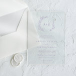 Invitations En Acrylique Mariage Boho vert vert à feuilles minces pourpres<br><div class="desc">Ces invitations acryliques mariages de couleur violet de feuilles minimes sont parfaites pour un mariage élégant. Le design se compose d'une simple silhouette de verdure pourpre poussiéreuse au style minimaliste classique.</div>