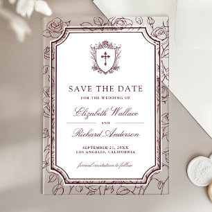 Invitations En Acrylique Mariage Catholique de Bourgogne Victorien - Épargn